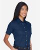 Picture of M500SW - Women's Easy Blend™ Short Sleeve Twill Dress Shirt with Stain-Release