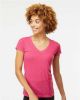 Picture of 3542 - Women's Deluxe Blend V-Neck T-Shirt
