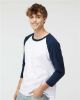 Picture of 5540 - Raglan Three-Quarter Sleeve Baseball T-Shirt