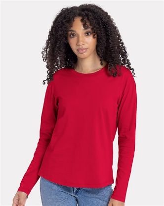 Picture of 3911 - Women's Cotton Relaxed Long Sleeve Tee