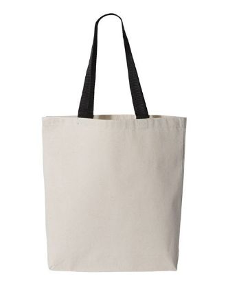 Picture of Q4400 - 11L Canvas Tote with Contrast-Color Handles