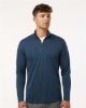 Picture of 4HM700 - Men's Pro-Lock Performance Mélange Quarter-Zip Pullover