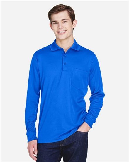 Picture of 88192P - Men's Pinnacle Performance Long Sleeve Piqué Polo with Pocket