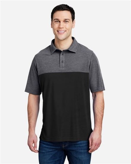 Picture of CE112C - Men's Fusion ChromaSoft™ Colorblock Polo