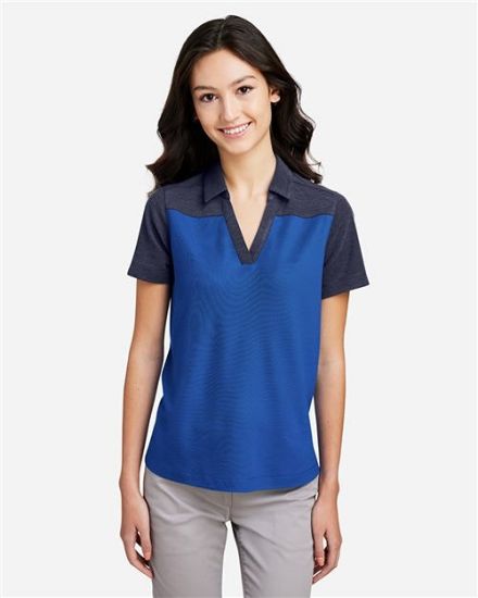 Picture of CE112CW - Women's Fusion ChromaSoft™ Colorblock Polo