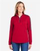 Picture of CE404W - Women's Market Snag Protect Mesh Colorblock Quarter-Zip Pullover