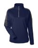 Picture of CE404W - Women's Market Snag Protect Mesh Colorblock Quarter-Zip Pullover