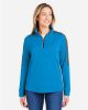 Picture of CE404W - Women's Market Snag Protect Mesh Colorblock Quarter-Zip Pullover