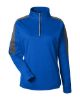 Picture of CE404W - Women's Market Snag Protect Mesh Colorblock Quarter-Zip Pullover