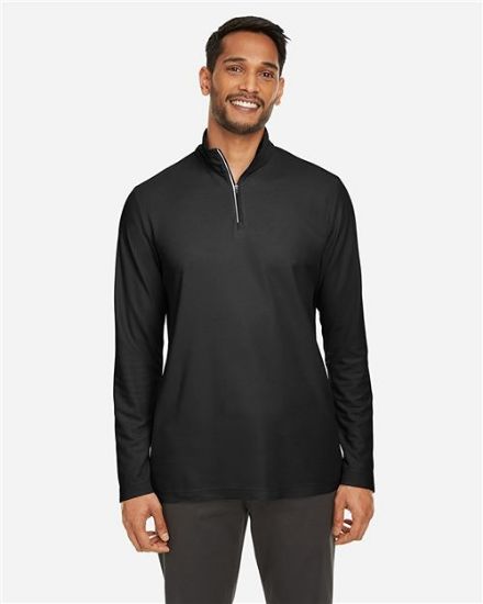 Picture of CE405 - Men's Fusion ChromaSoft™ Pique Quarter-Zip Pullover