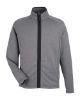 Picture of CE72 - Men's Venture Heathered Stripe Full-Zip Jacket