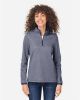 Picture of CE73W - Women's Venture Heathered Stripe Quarter-Zip Pullover
