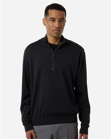 Picture of DG446 - Men's New Classics Quarter-Zip Sweater
