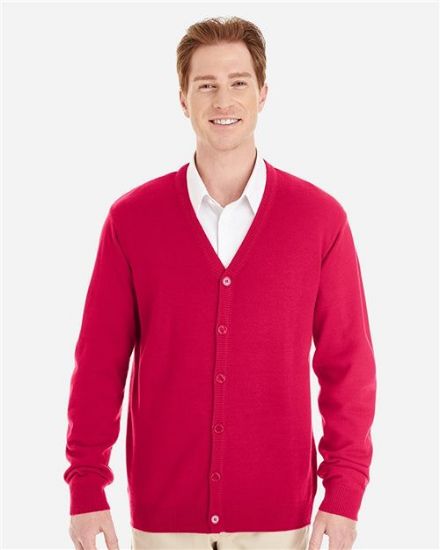 Picture of M425 - Men's Pilbloc™ V-Neck Button Cardigan Sweater