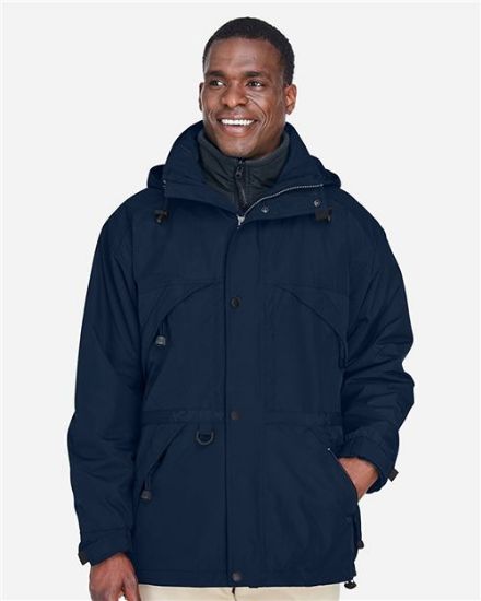 Picture of 88007 - Men's 3-in-1 Parka with Dobby Trim