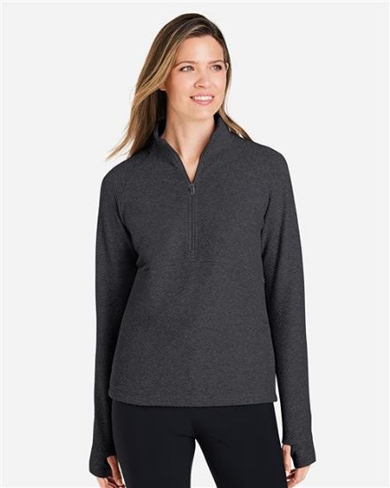 Picture of NE725W - Women's Spirit Textured Quarter-Zip Pullover