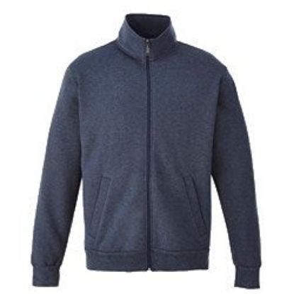 Picture of Men's - Tri-Blend Melange Full Zip  Mock Neck